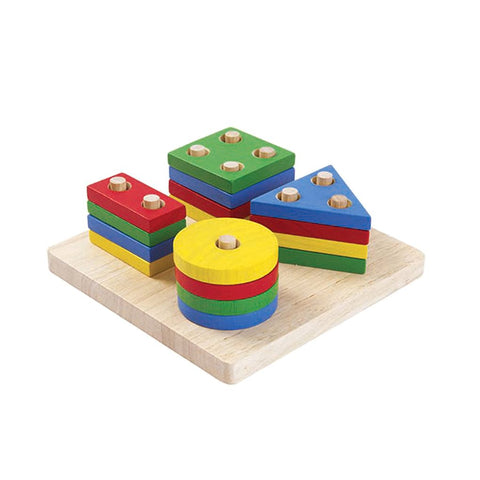 Plan Toys - Geometric Sorting Board