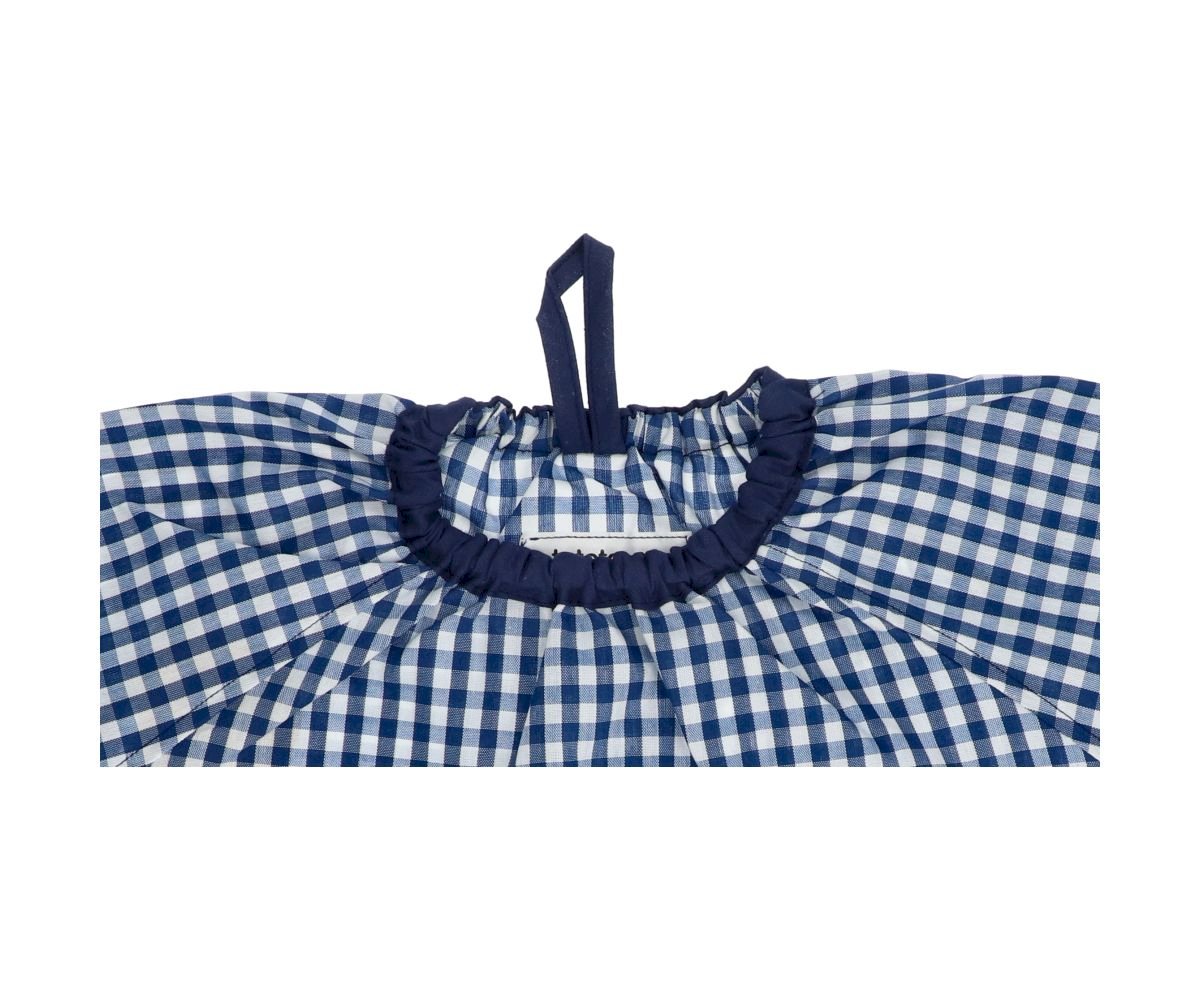 Overalls – Anpassbare Vichy-Schürze mit Mitteltasche