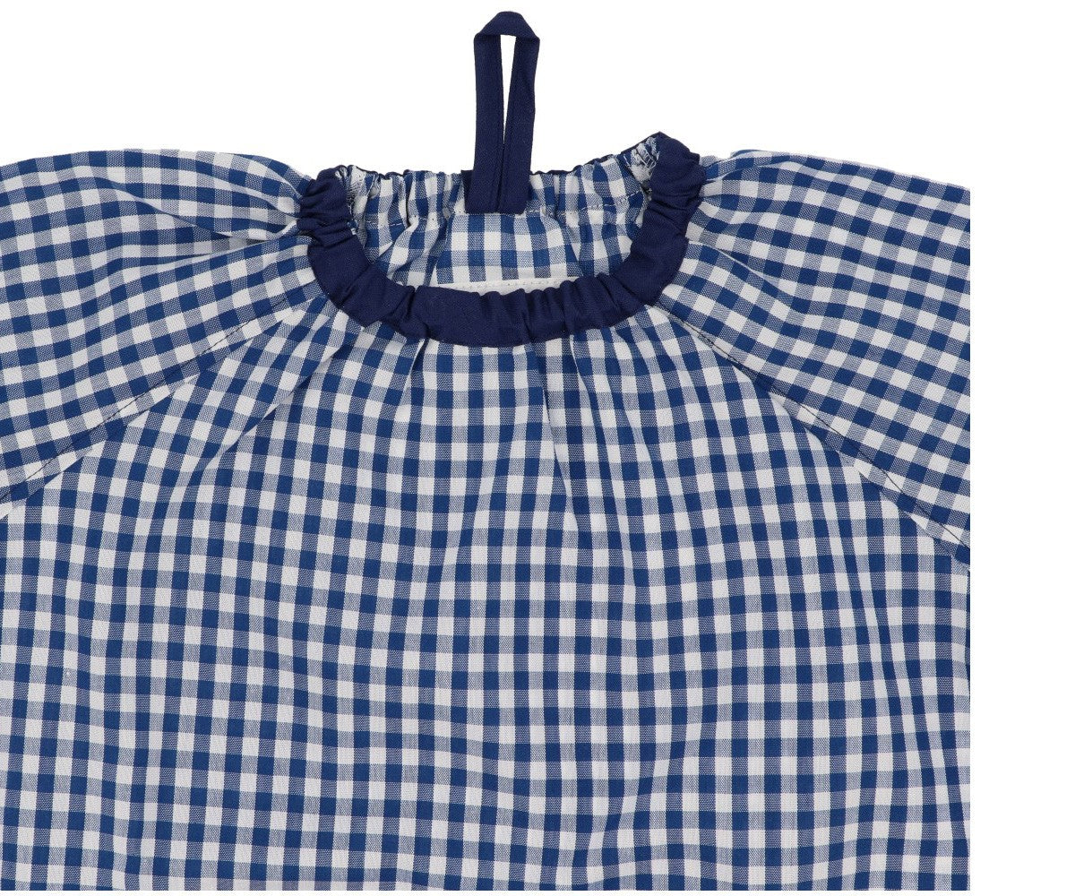 Overalls – Anpassbare Vichy-Schürze mit Mitteltasche