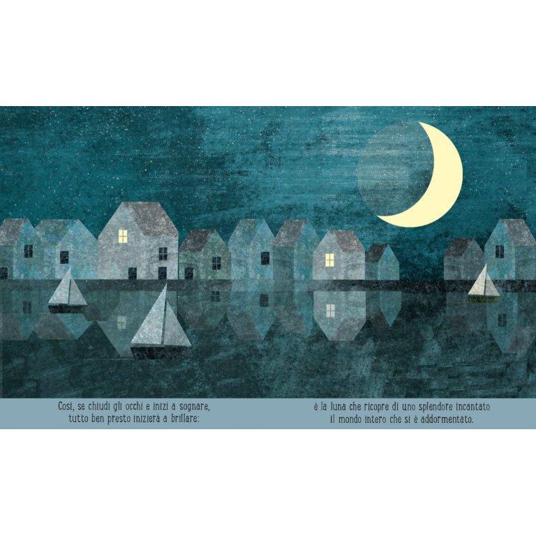 Mond – illustriertes und geschnitztes Buch