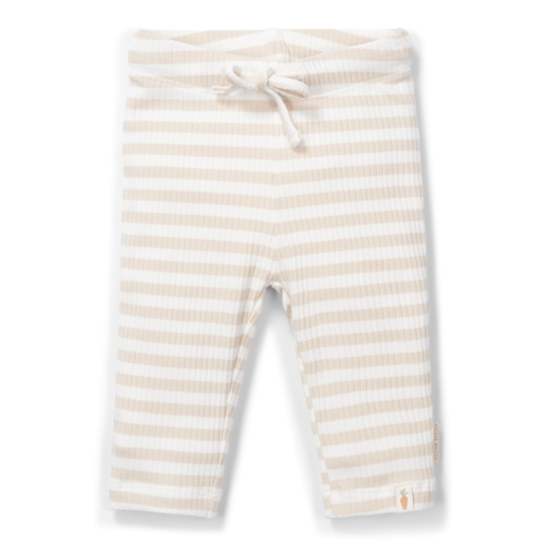 Little Dutch - Pantalone a righe - Sabbia/Bianco