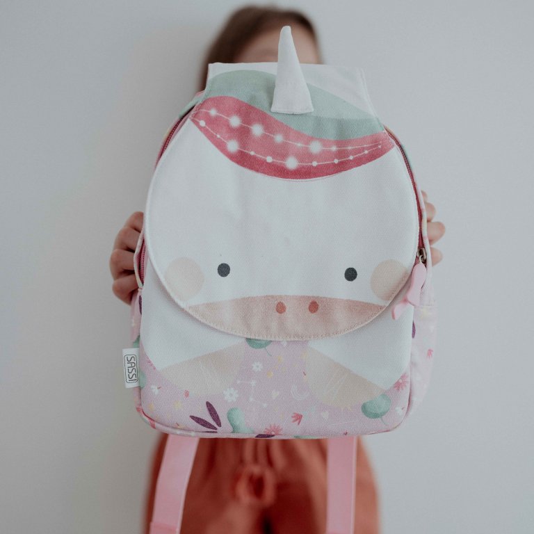 Sassi Junior - Zaino mini A5 - Unicorno Sparkly