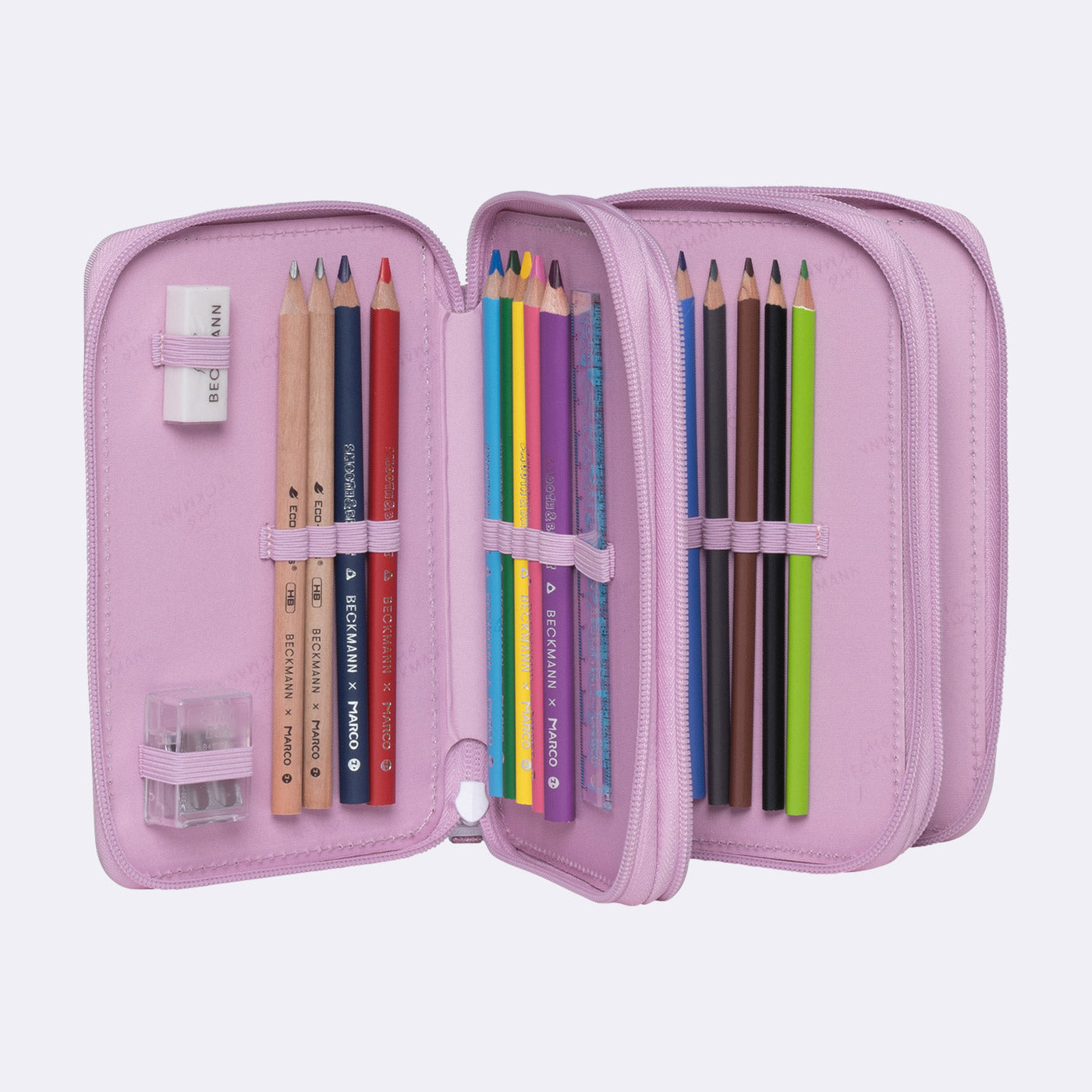 Beckmann - Astuccio 3 Scomparti Rosie