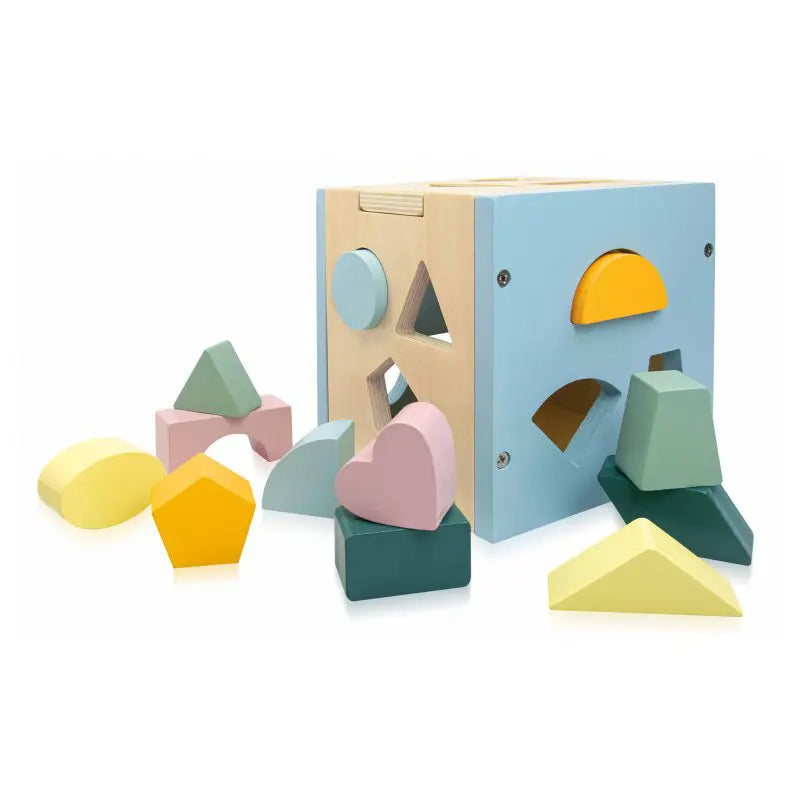 Sassi Junior - Cubo delle forme - giochi in legno + libro
