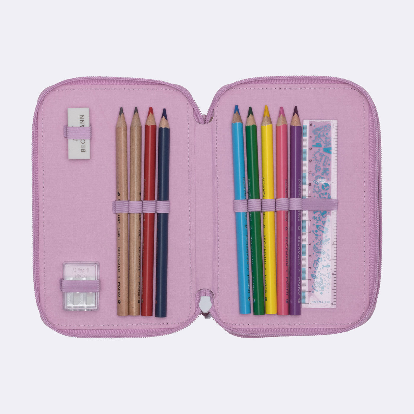 Beckmann - Astuccio 3 Scomparti Rosie