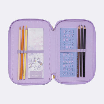 Beckmann - Astuccio 3 Scomparti Unicorno