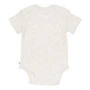 Little Dutch - Body manica corta a costine "Sabbia" 50/56