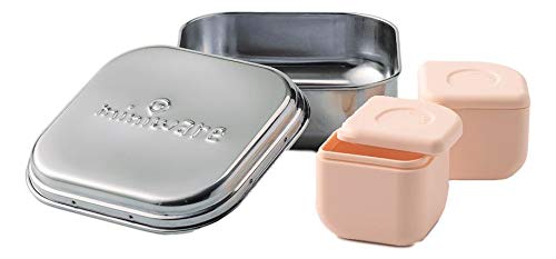 Miniware - Porta pranzo in acciaio cromato "Rosa Pesca"