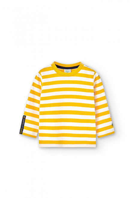 BOBOLI - Maglietta jersey a righe per bambino