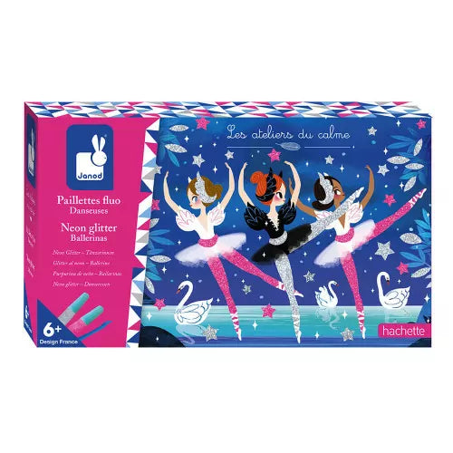 Janod – Ballerinas mit fluoreszierendem Glitzer