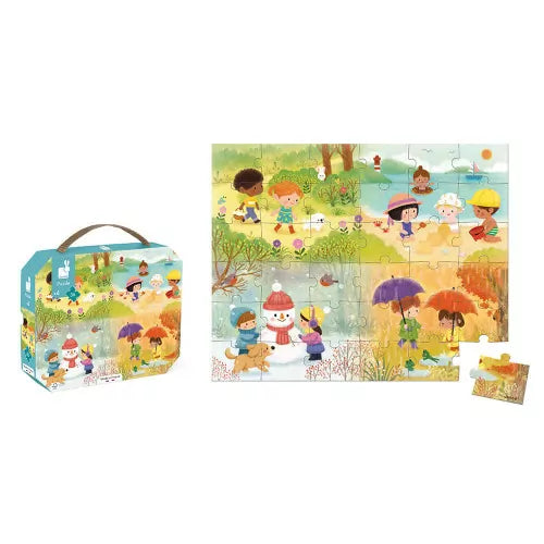 Janod - Puzzle "Le Stagioni" - 36 pezzi