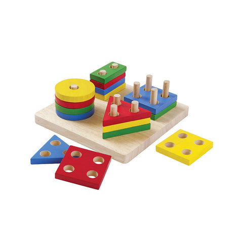 Plan Toys - Geometric Sorting Board