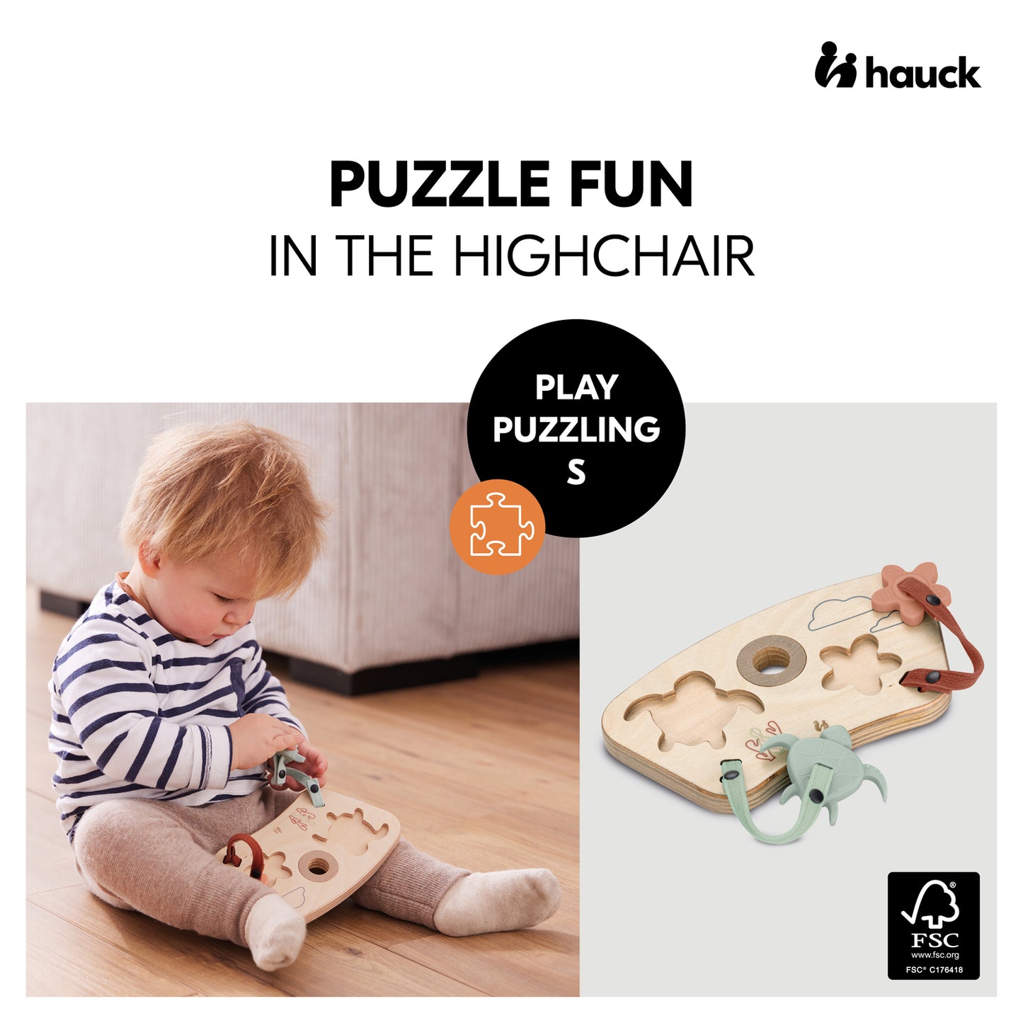 Hauck - Play Puzzling per Vassoio Play Set