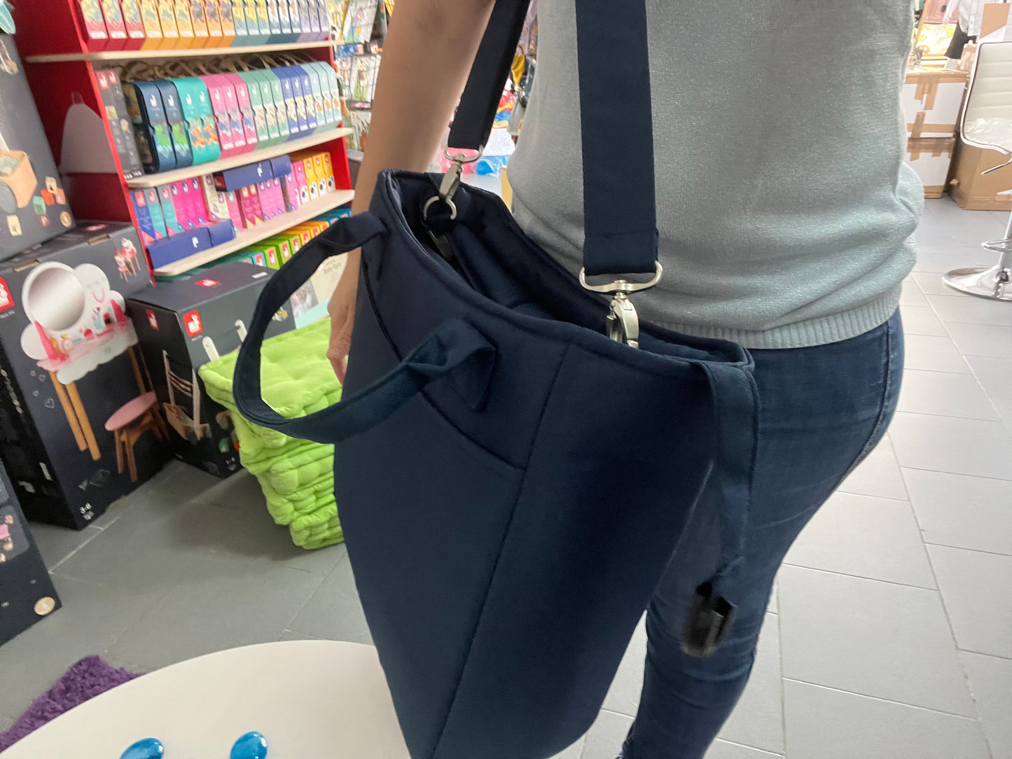 Leclerc- Borsa fasciatoio Influencer blu navy