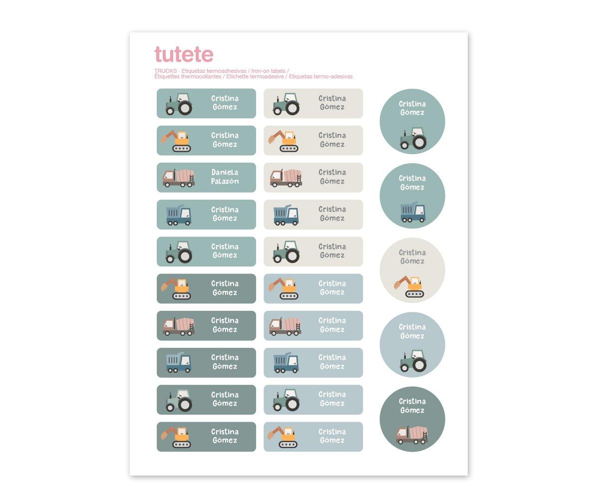 Tutete – 25 thermoklebende Etiketten