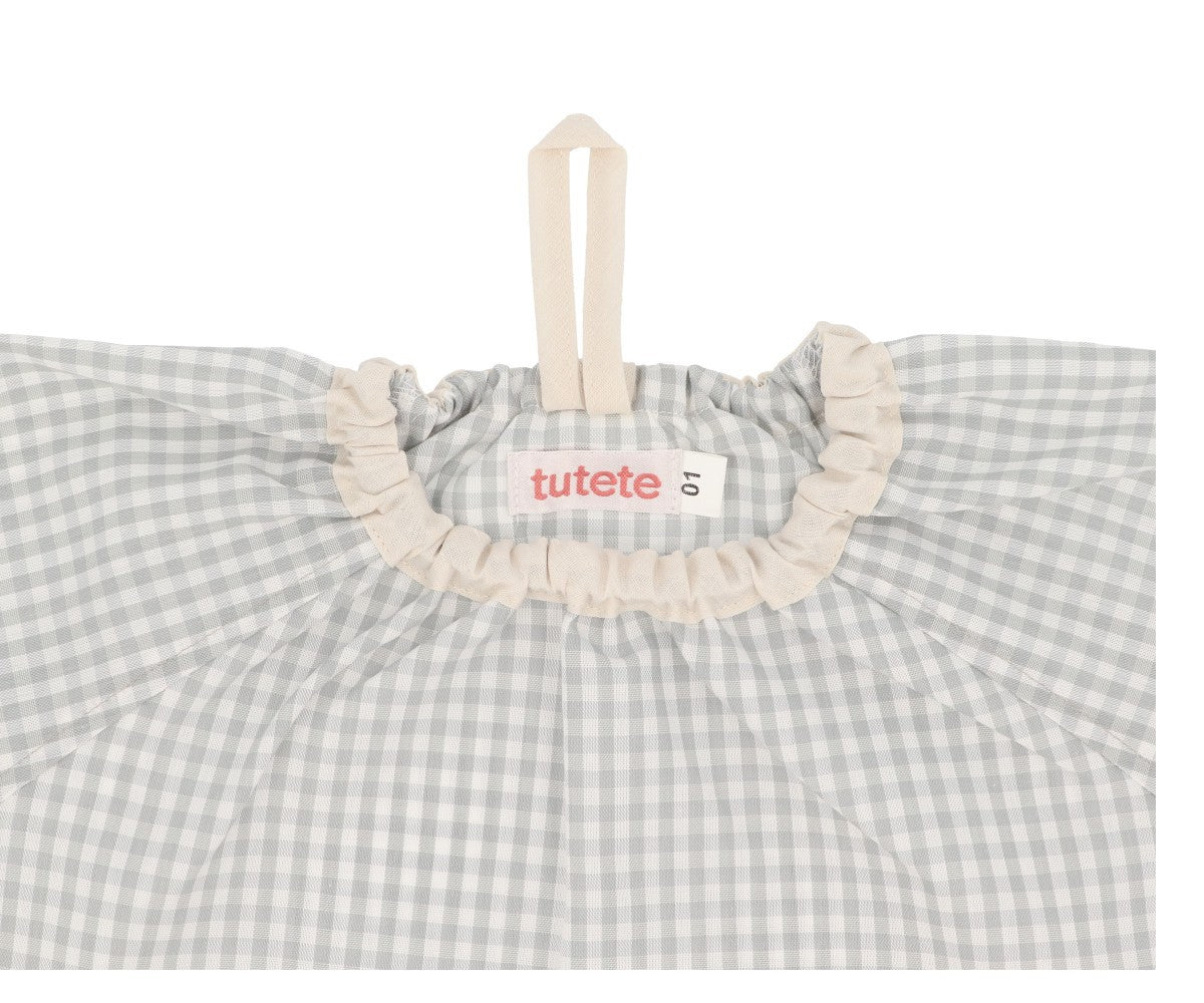 Overalls – Anpassbare Vichy-Schürze mit Mitteltasche