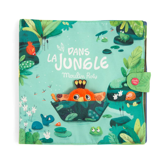 Moulin Roty – Großes Aktivitätsbuch aus Stoff – Dans la Jungle