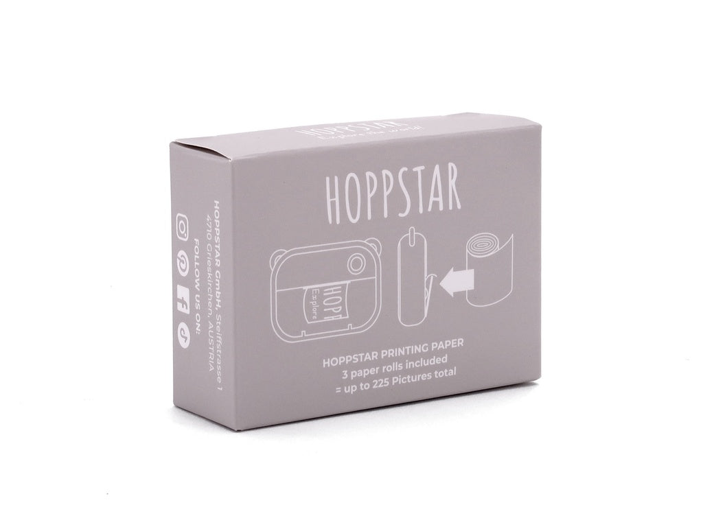 Hoppstar – Künstlerkamera-Papierrollen (1 Packung, 3 Rollen)