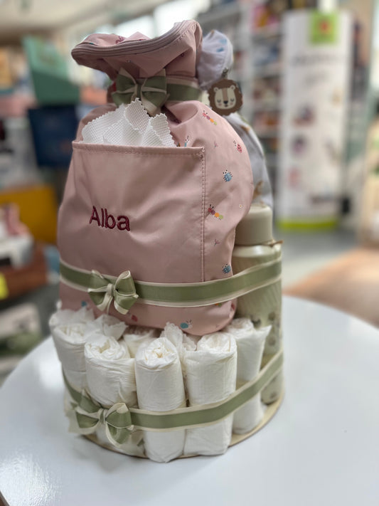 Torta pannolini Eco friendly per Alice