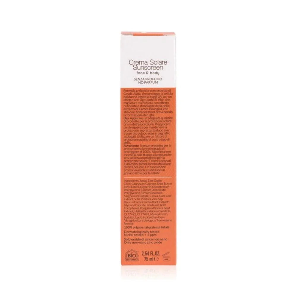 Officina Naturae - Crema Solare SPF 30 - viso e corpo - 75 ml