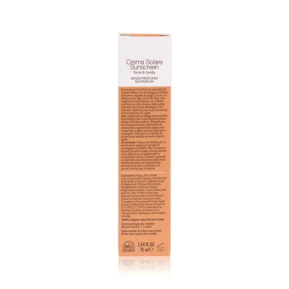 Officina Naturae - Crema Solare SPF 50 - viso e corpo - 75 ml