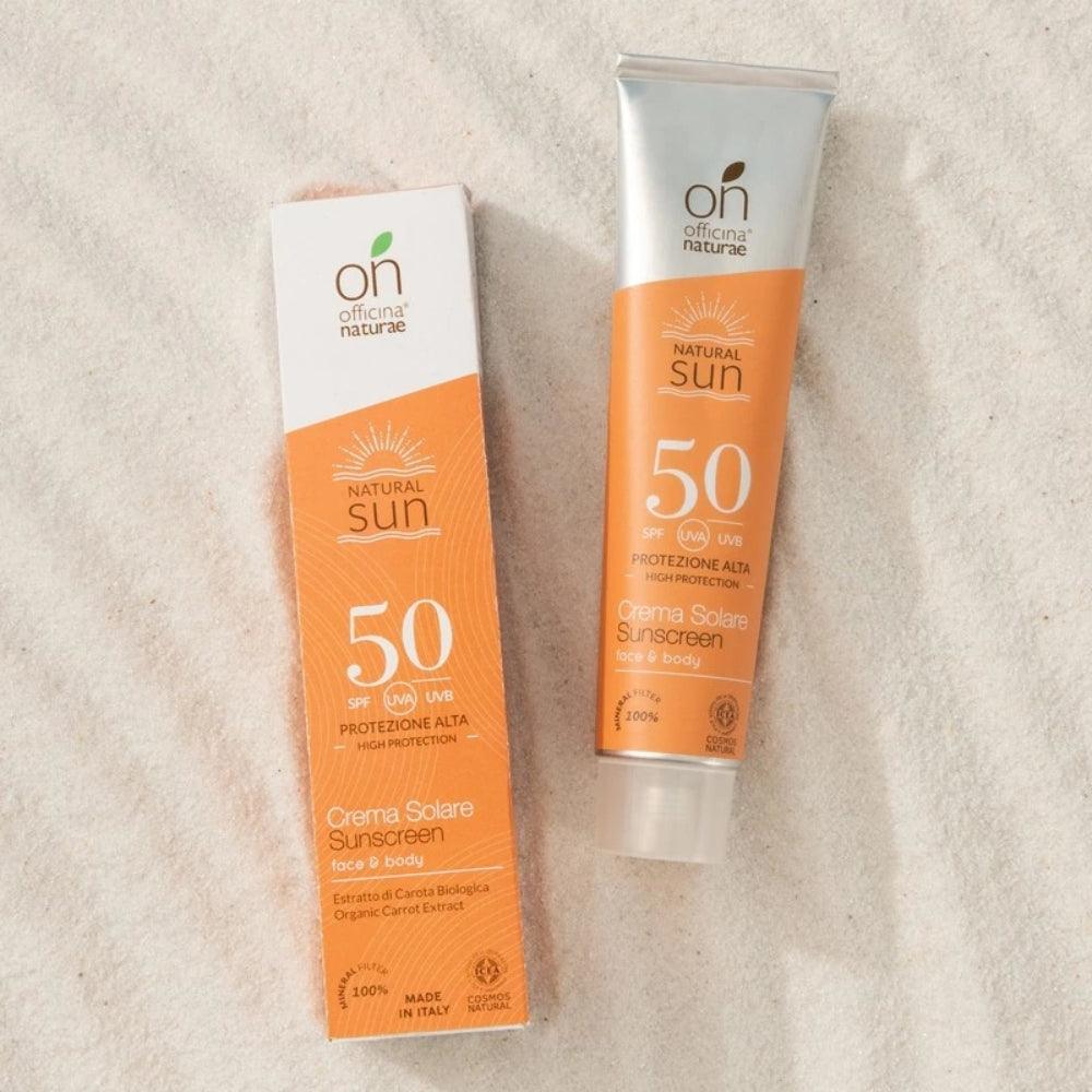 Officina Naturae - Crema Solare SPF 50 - viso e corpo - 75 ml