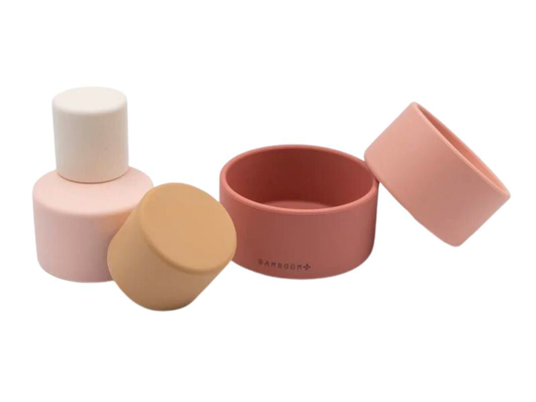 Bamboom+ - Set 5 Cups impilabili in Silicone