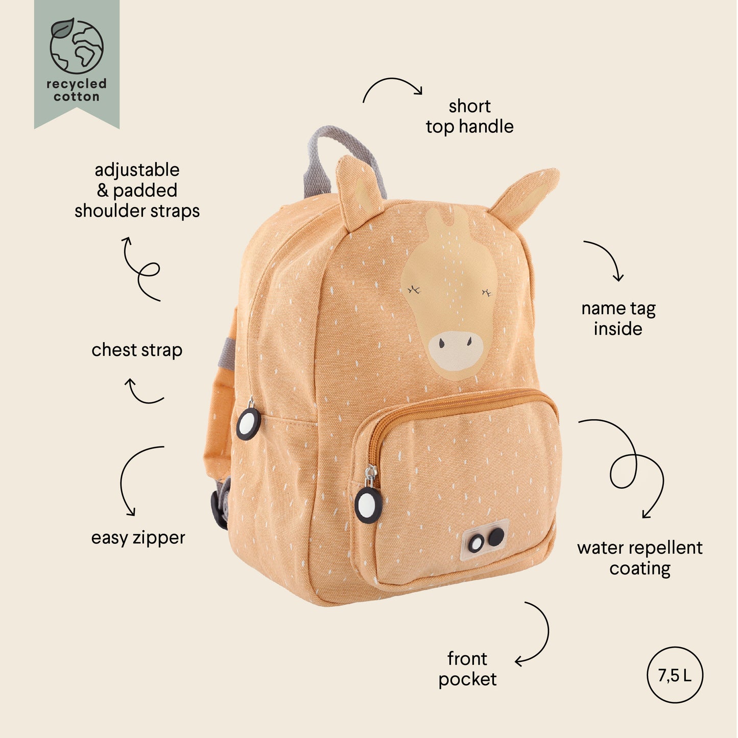 Trixie - Rucksack - Frau Giraffe 