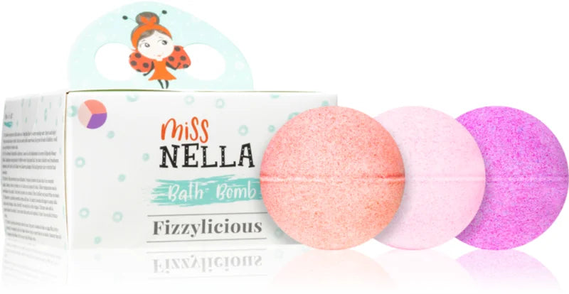 Miss Nella - Fizzylicous - Confezione 3 Bombe Rosa