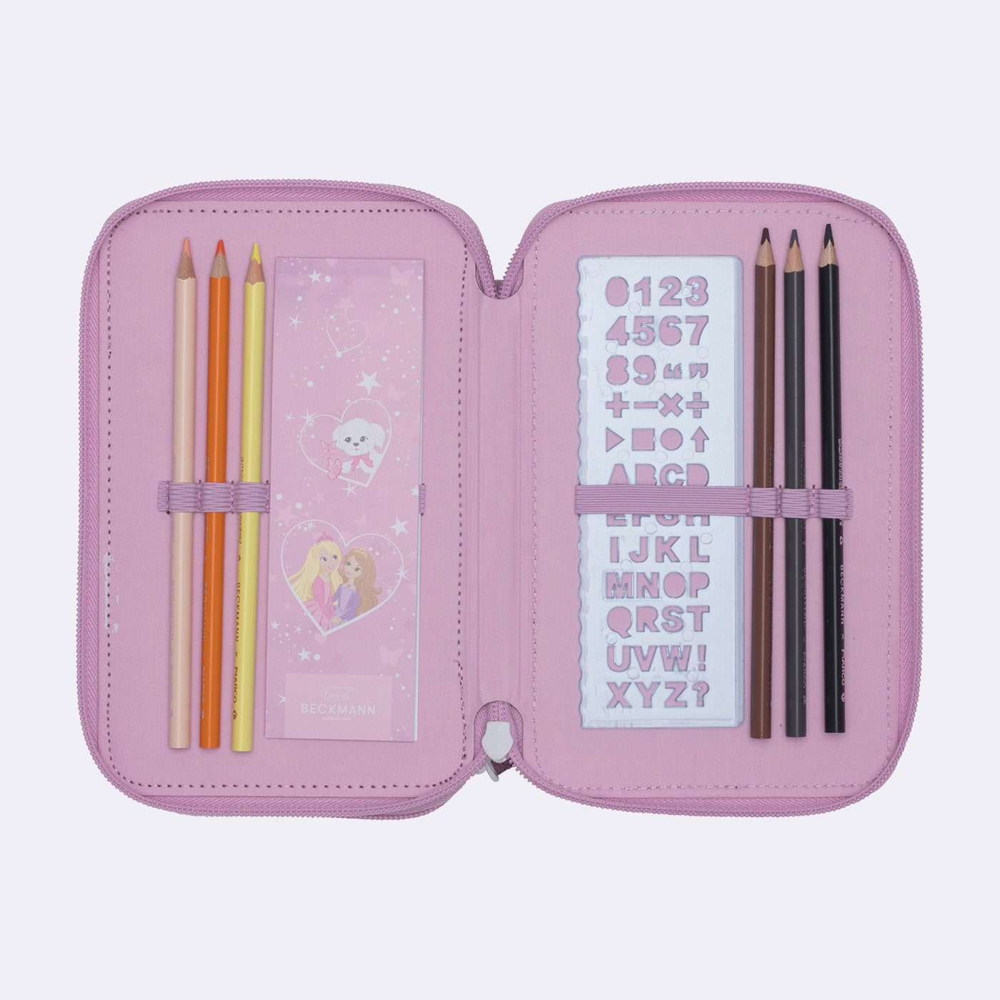 Beckmann - Astuccio 3 Scomparti Rosie