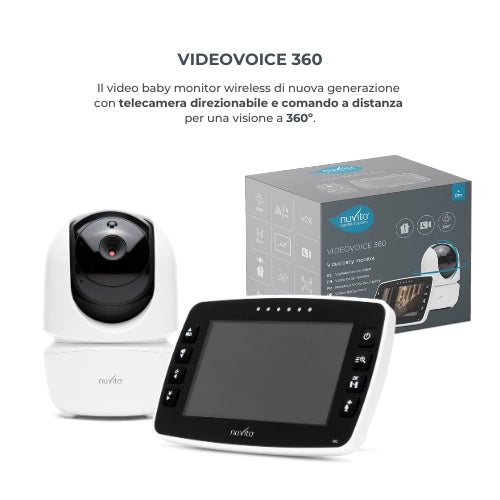 Nuvita - Baby Monitor Videovoice 360