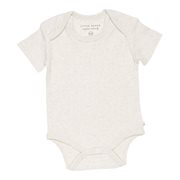 Little Dutch - Body manica corta a costine "Sabbia" 50/56