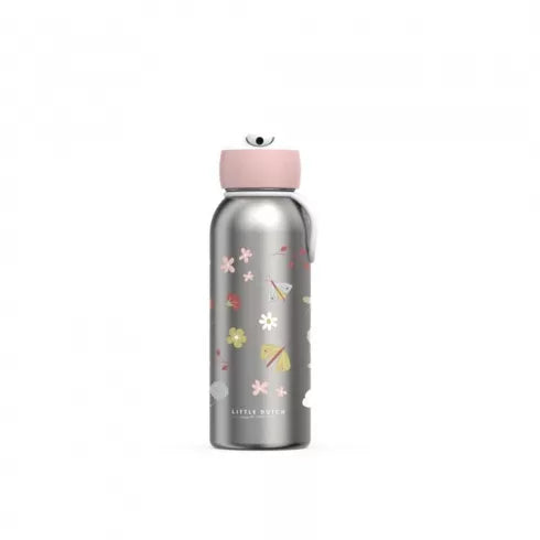 Little Dutch - Borraccia termica flip-up 350ml "Flowers & Butterflies"