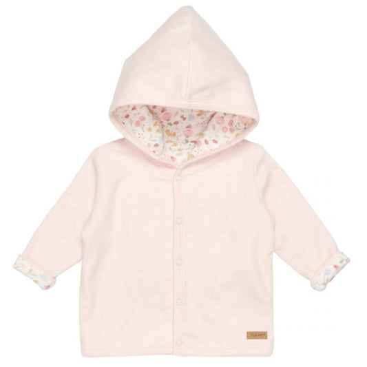 Little Dutch - Wendejacke „Blumen und Schmetterlinge/Pink“ 50/56