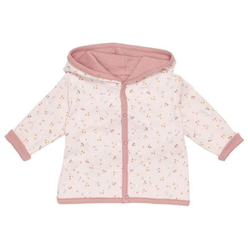 Little Dutch - Giacca reversibile "Fiorellini rosa/Rosa antico" 50/56