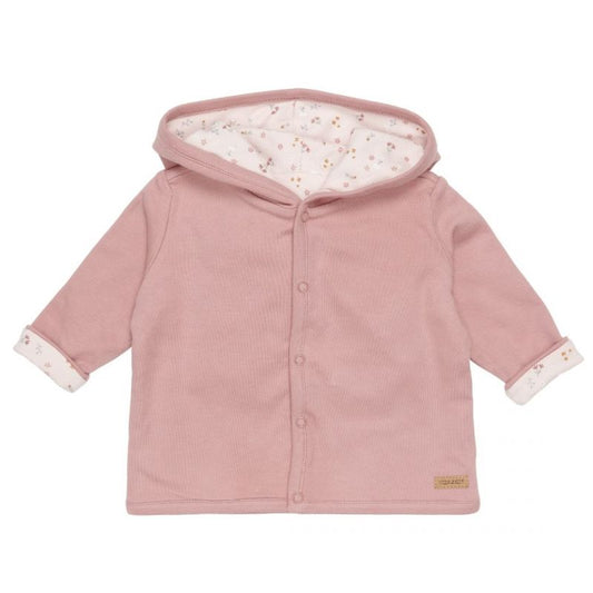 Little Dutch - Wendejacke „Rosa Blumen/Altrosa“ 50/56