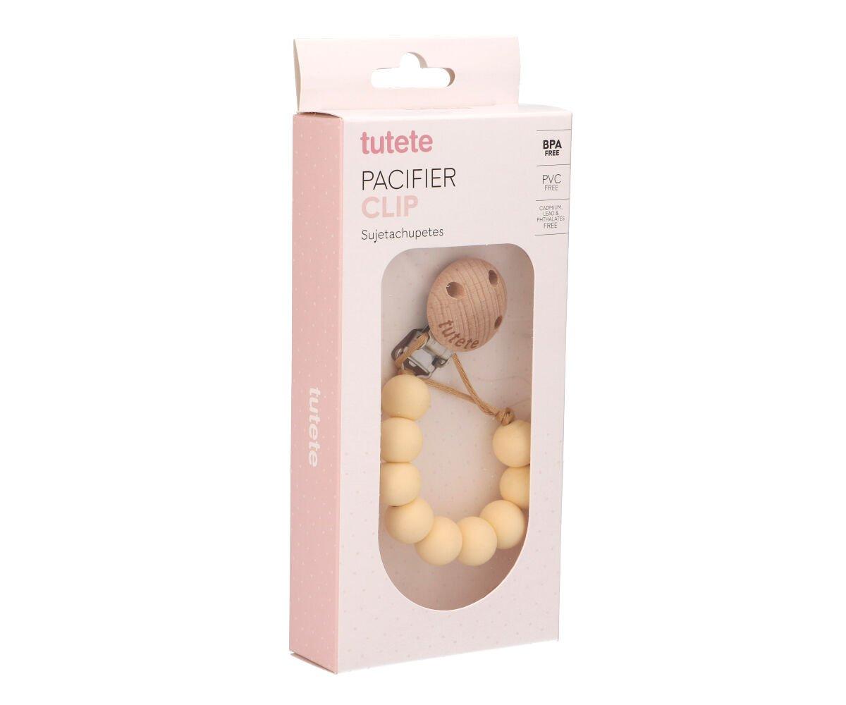 Tutete - Catenella portaciuccio in silicone "Pure Lemon"