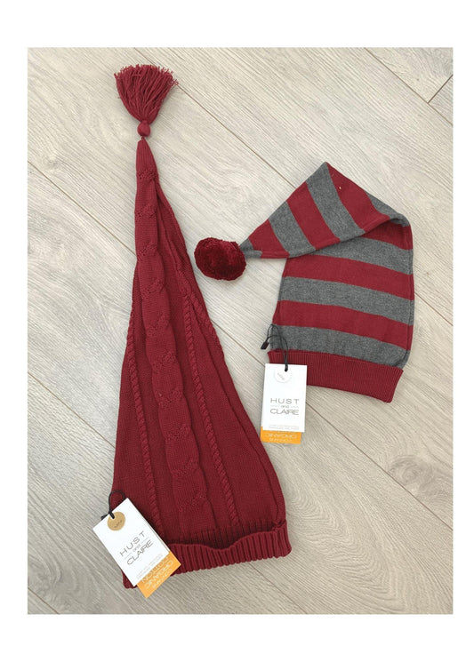 Hust&Claire - Cappellino natalizio elfo a righe - Nani&S di Enza Tramontana