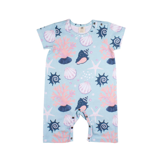 Walkiddy - Tutina maniche corte e pantaloncino Shell&Pearls - Nani&S di Enza Tramontana