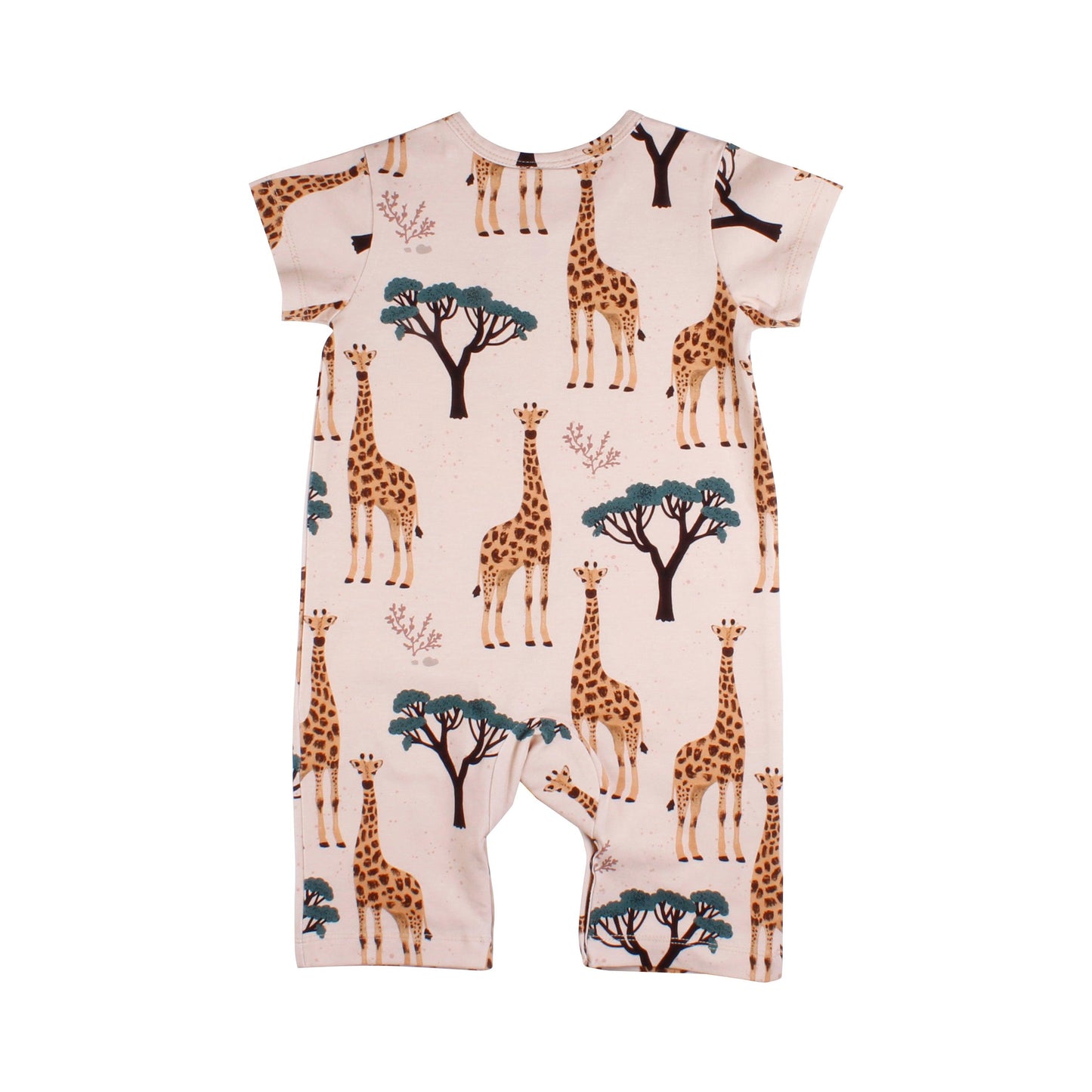 Walkiddy - Tutina maniche corte e pantaloncino Giraffes - Nani&S di Enza Tramontana