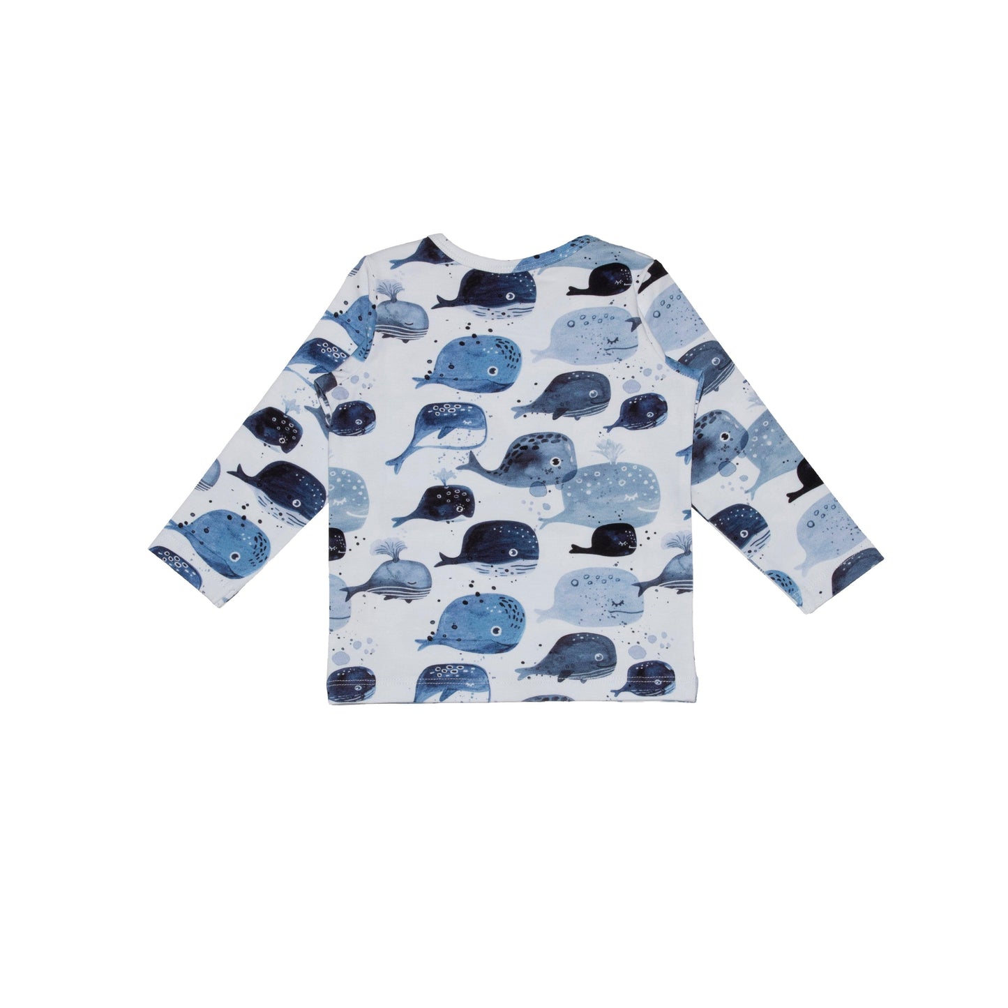 Walkiddy - Maglietta a maniche lunghe Blue Whale (0-2 anni) - Nani&S di Enza Tramontana