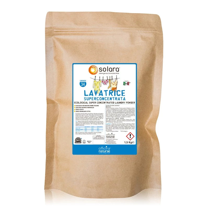 Solara - Detersivo in polvere per lavatrice ecologico concentrato 1kg