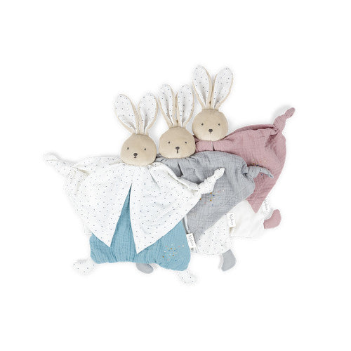 KALOO - Petit pas - Doudou in cotone biologico coniglietto "grigio"