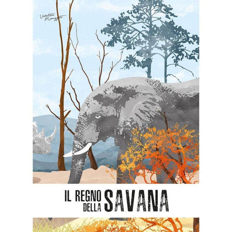 Il leone 3D. Il regno della Savana - Libro e modello 3D - Nani&S di Enza Tramontana