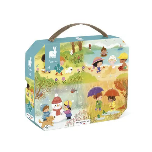 Janod - Puzzle "Le Stagioni" - 36 pezzi
