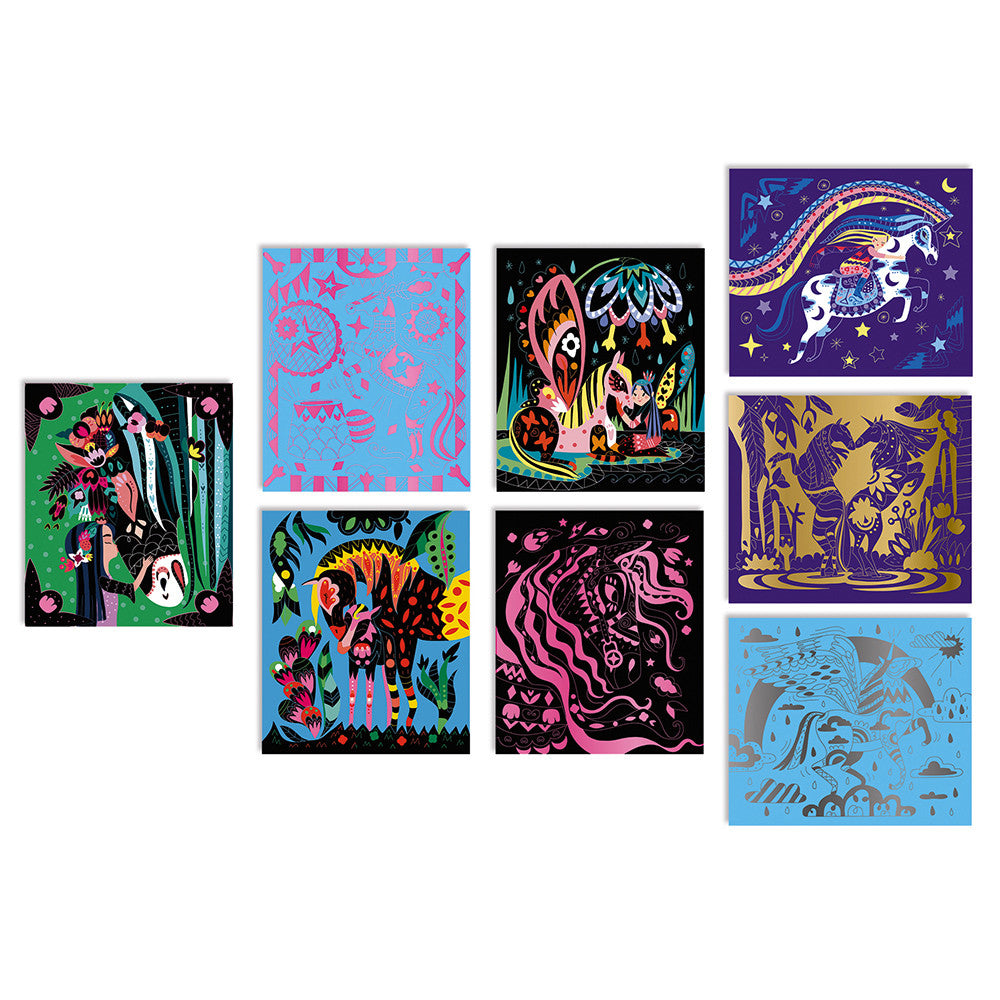 Janod - Scratch Art "Cavalli ed Unicorni"