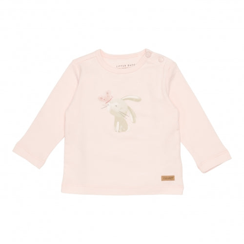 Little Dutch „Hase mit rosa Schmetterling“ Langarm-T-Shirt 50/56